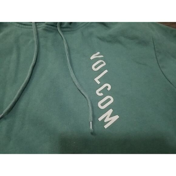 Volcom Pullover Hoodie Mens Size Small Skater Sweatshirt Green 2019 - Picture 4 of 13
